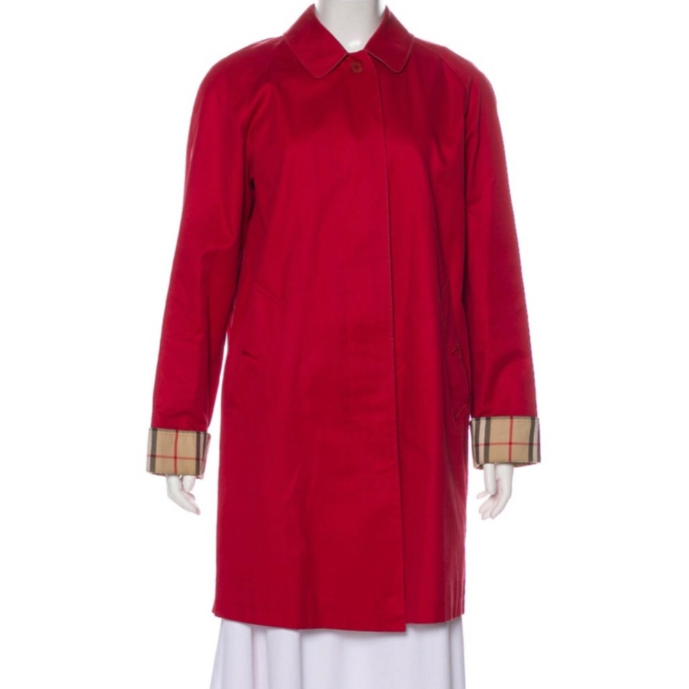 Burberry red coat